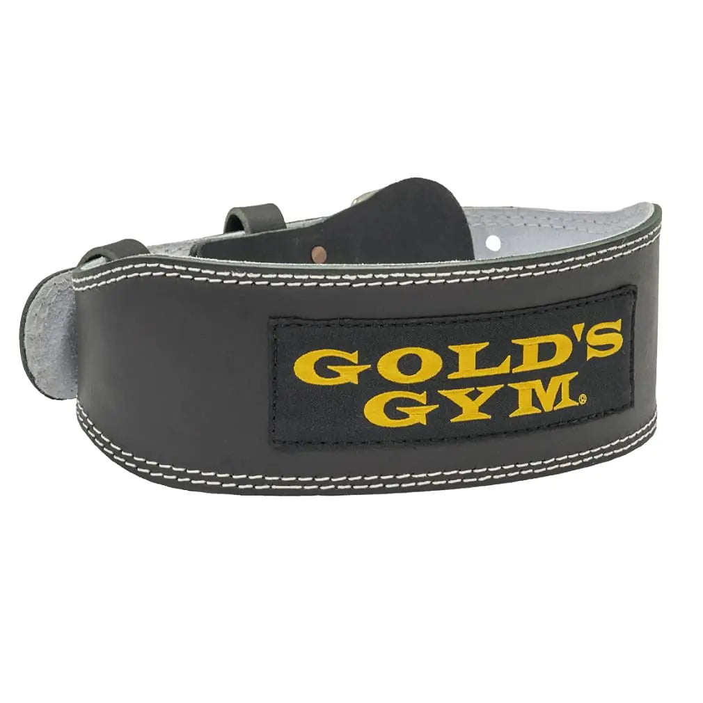 Gold Gym G3368 Training Leather Belt - 25.6-29.5 inches (65-75 cm) - Classic Black