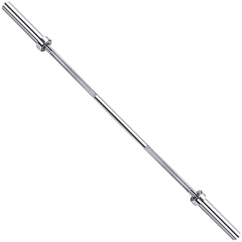 Olympic Bar for Weightlifting and Power Lifting Barbell 700-Pound Capacity (5 Feet Silver)