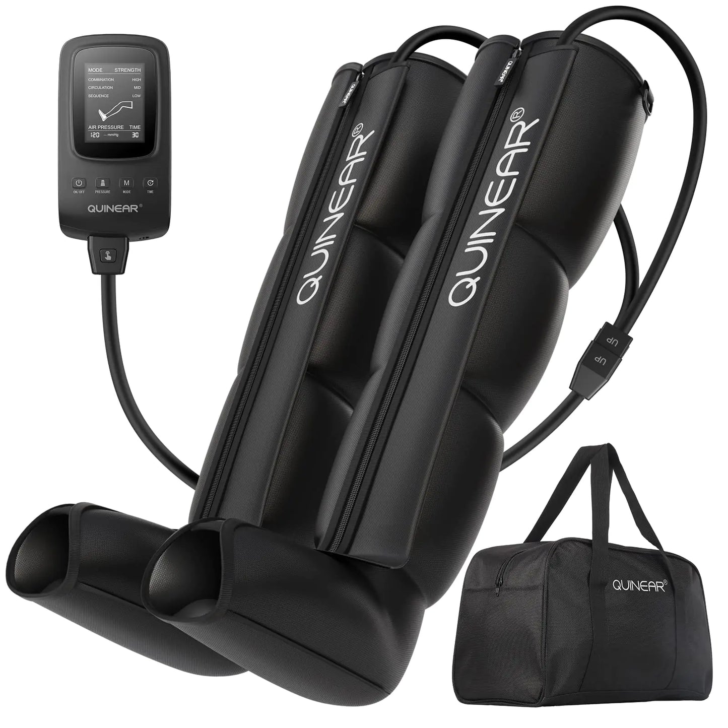 QUINEAR Recovery Boots – Full-Leg Air Compression Therapy (Large)