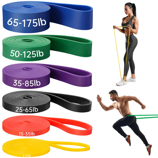 Resistance Bands for Working Out 6 Packs Exercise Bands Workout Bands Pull Up Assistance Bands for Body Stretching Training Physical Therapy Muscle Training for Men & Women