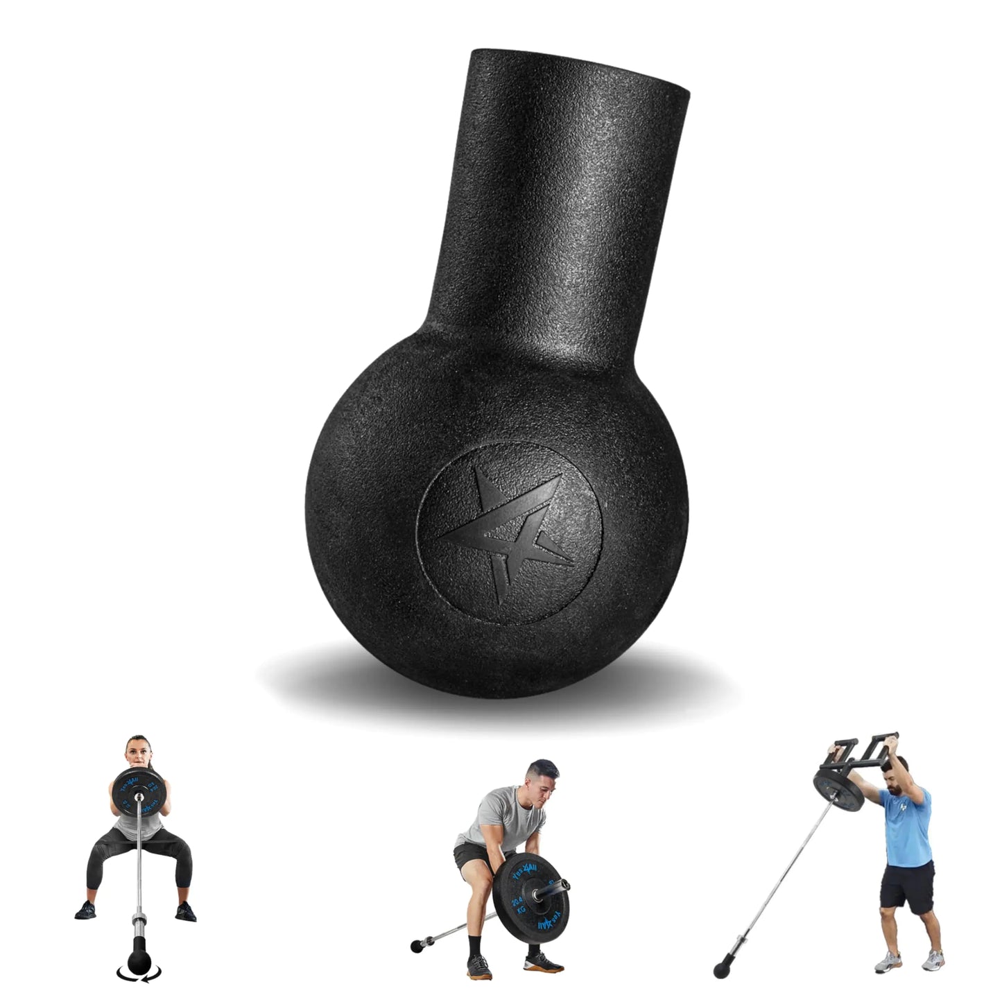 Yes4All Barbell Bomb - Transform Your Workout with Landmine Attachment for Barbell Landmine Base - Presses Rows Rotations Split Squats - Fits 2 Olympic Bars